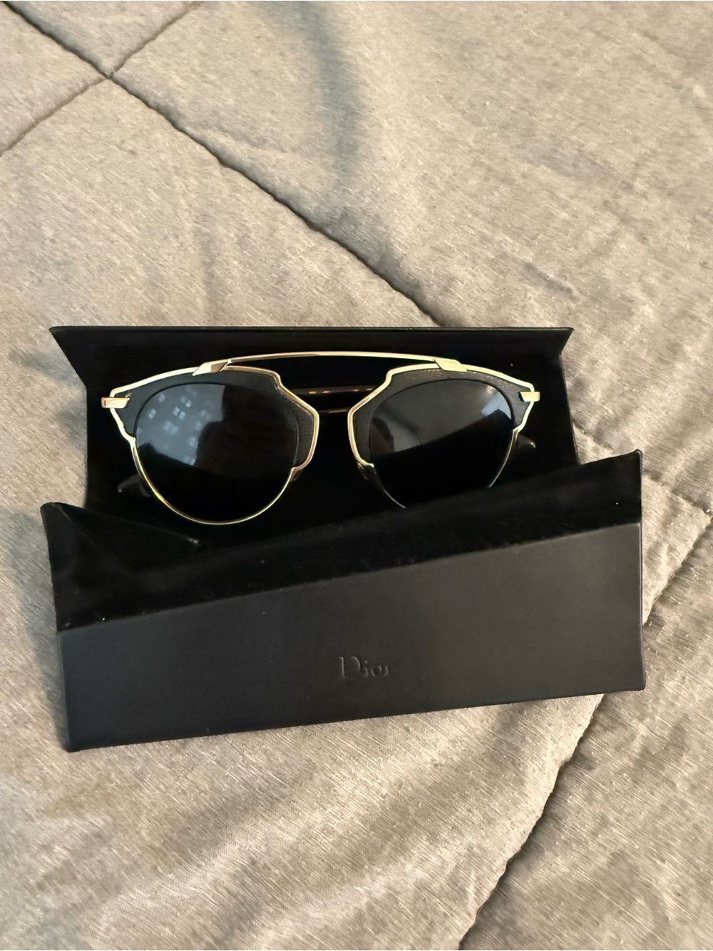 Dior “So Real” sunglasses with case